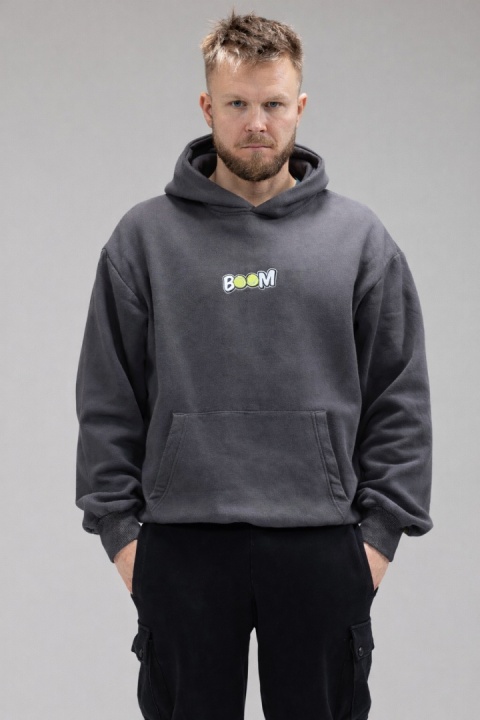 ANTRACYTOWA BLUZA HAFT CORE