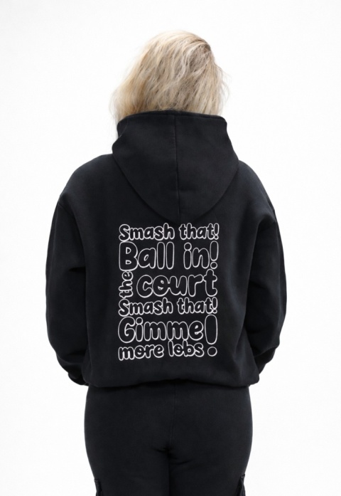 CZARNA BLUZA PRIME HAFT - SMASH THAT(WHITE)