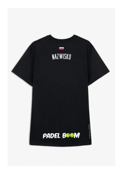 PREORDER Koszulka Czarna Court26 Padel Boom