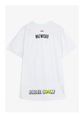 PREORDER Koszulka Biała Court26 Padel Boom