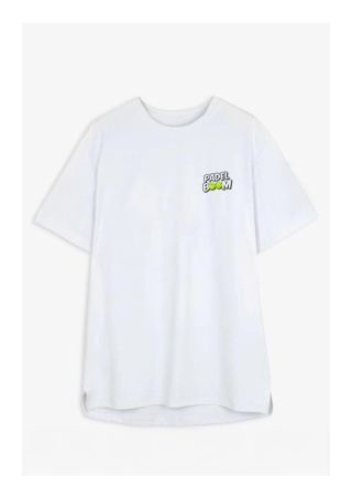 PREORDER Koszulka Biała Court26 Padel Boom