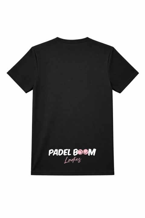 Koszulka Czarna Court26 Padel Boom Ladies