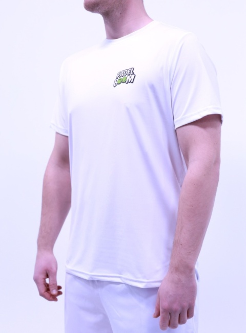 PREORDER Koszulka Biała Court26 Padel Boom